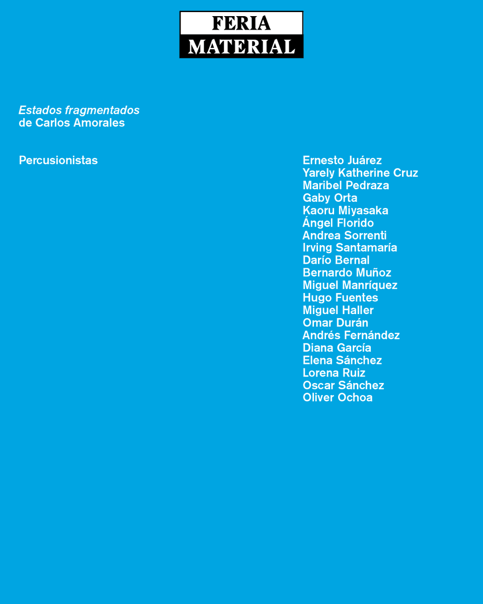 mmmmmaterial's tweet photo. âč
âEstados Fragmentadosâ de Carlos Amorales
POLYFORUM SIQUEIROS
7.FEB 2024
8PM
BOLETOS DISPONIBLES
âč
âFragmented Statesâ by Carlos Amorales
LIMITED TICKETS AVAILABLE
#materialmx #feria10 #ARTEQUERICO https://t.co/Igee5430ks