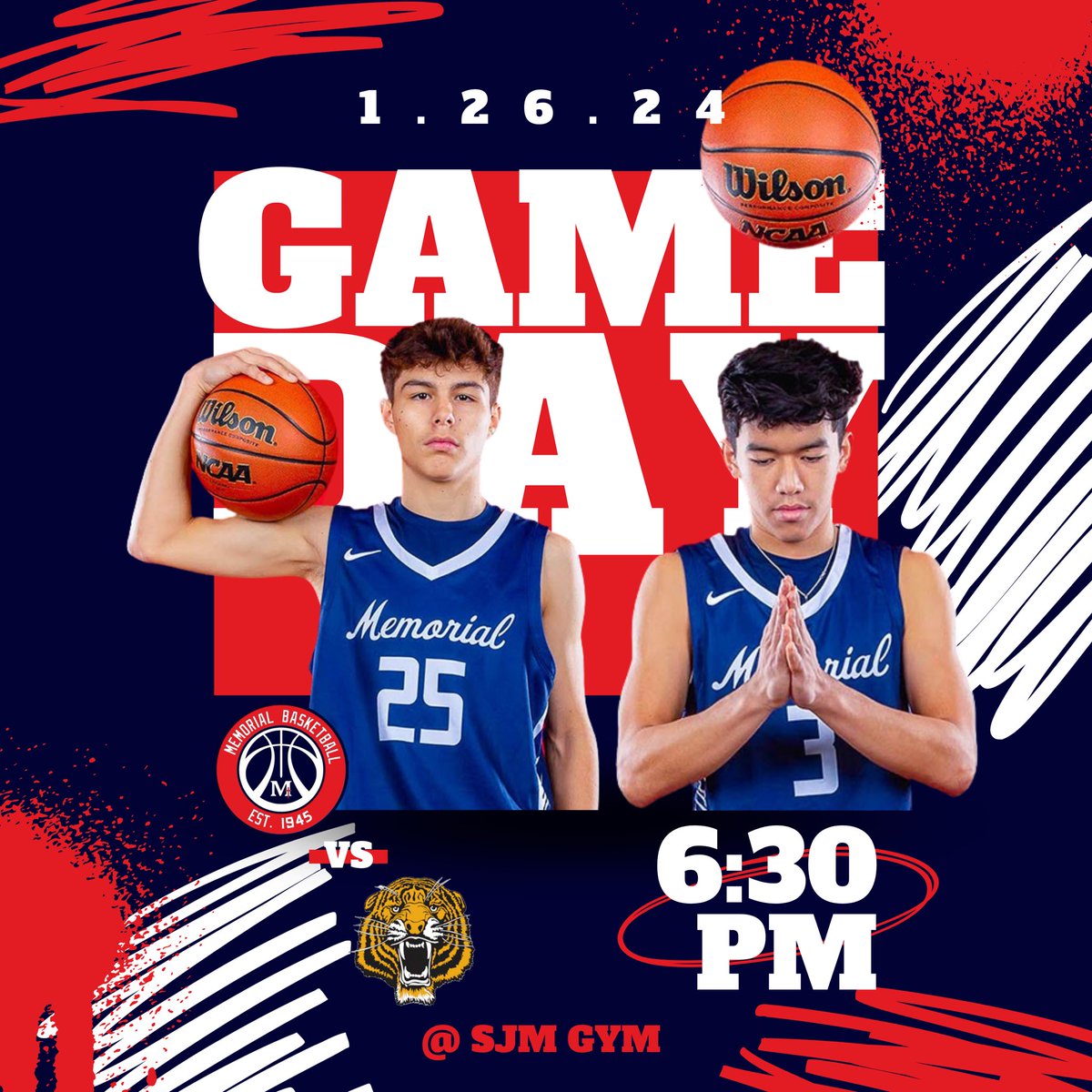 ⚠️ PANTHER 🏀 GAME DAY ALERT⚠️

The Panthers look to seek revenge against #Edison at home tonight!

Come out and join us at 6:30pm at #TheDen as we enter the 2nd half of #CMAC League Play! 

🕡 VARSITY @ 6:30pm
🕔 JV @ 4:45pm
🕞 Frosh @ 3:30pm

📍 The Panther Den 🐆 @ SJM 

#DYJ