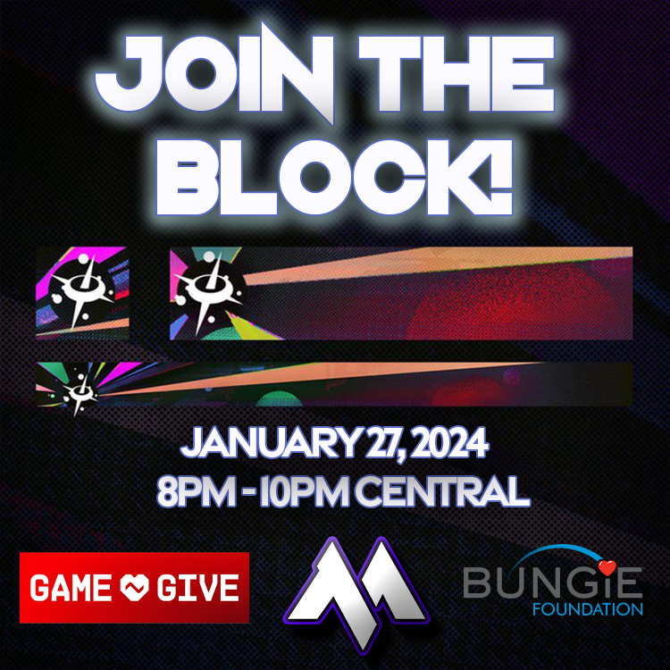 TheManoDestra's tweet photo. Thanks to @BungieLove I will be giving away a Starsplash Emblem Code during my Featured Block on 
➡️Jan 27 at 8pm-10PM CST

To Enter: 
💙Follow me &amp; @BungieLove 
👍Like this Tweet
☄️Retweet

I'm doing this in honor of my mom, who is suffering from Cancer... more details below ⬇️ https://t.co/IktYvUb4bl
