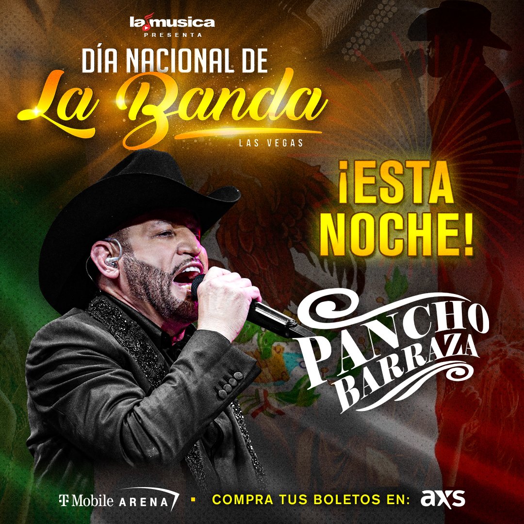 SBSEevents's tweet photo. ¡HOY!
🍾🤠 Día Nacional de La Banda en Las Vegas! Boletos en 📲 https://t.co/qtjgDMX8W5🔥
#PanchoBarraza #EslabonArmado
#LuisAngelElFlaco
#LaArrolladora 
#LuisAngelElFlaco
#LaAdictiva 
#BandaLosSebastianes 
#GerardoCoronel 
#MajoAguilar
#AdalLoreto
#LaTrakalosa
#DNB2024 https://t.co/SEqrdKFrAd