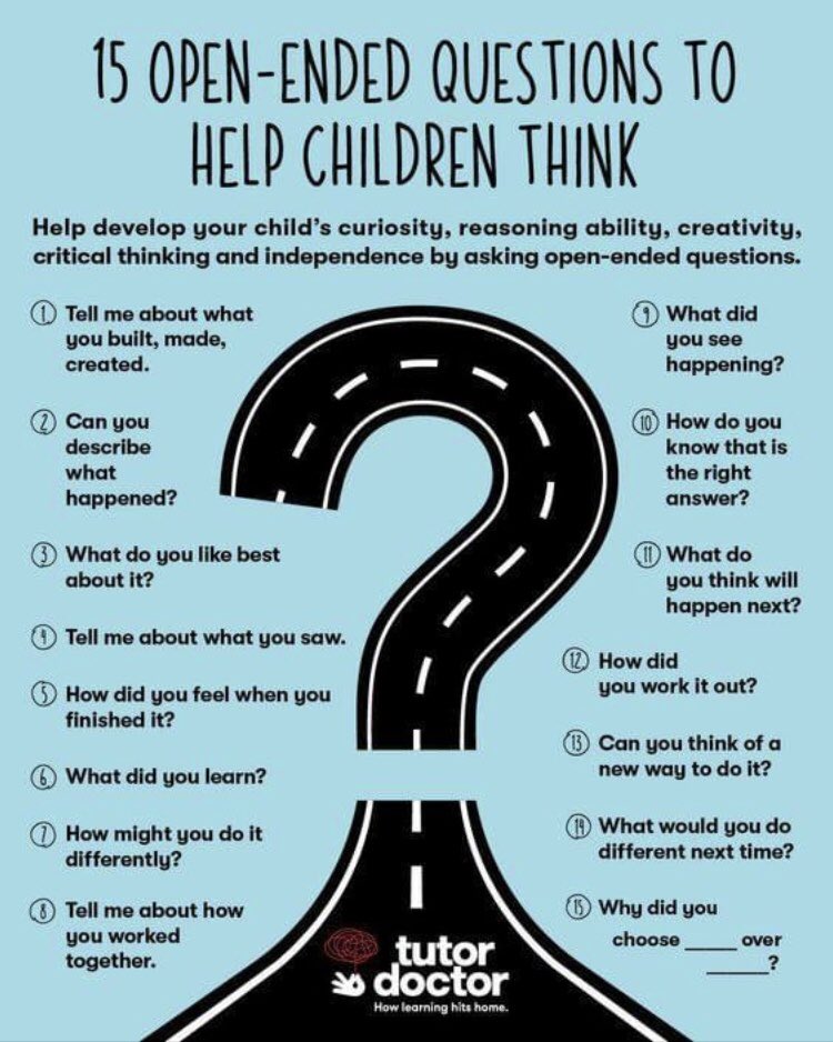 @tutordoctor shares questions that help build thinking.
