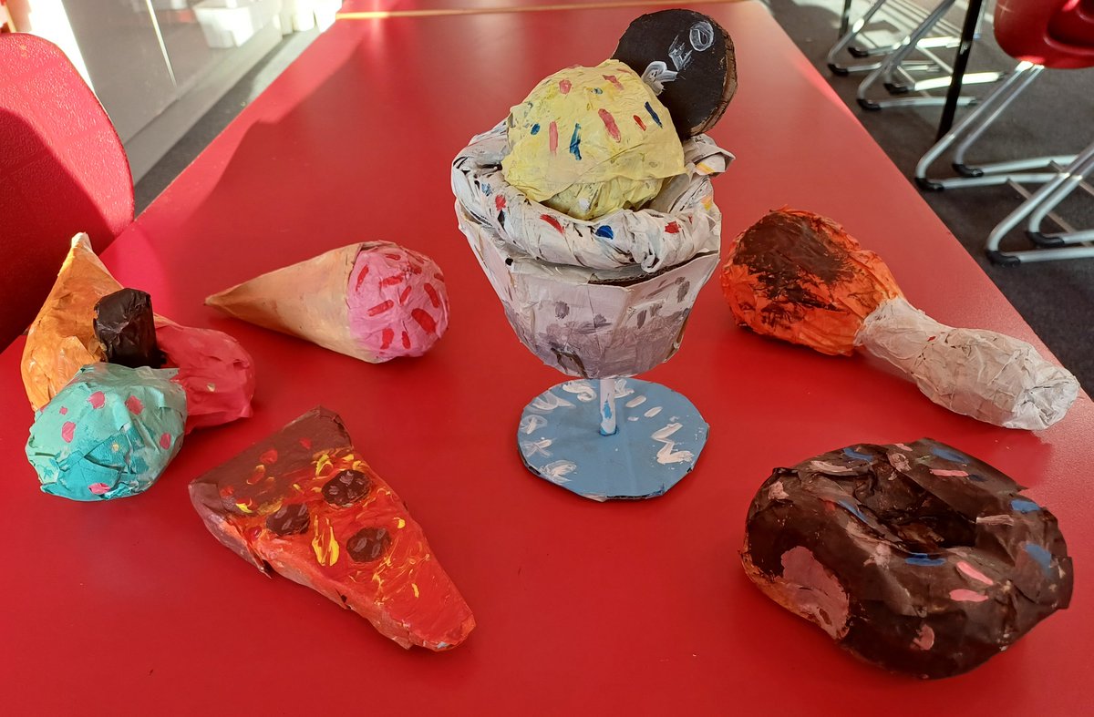 Some of the fabulous Oldenburg inspired food sculptures made by Year 6 @StMattResearch this afternoon