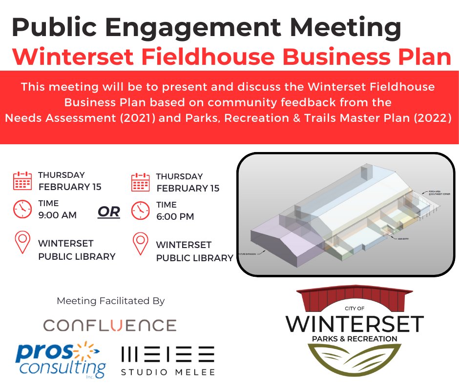 Top priorities identified in the Needs Assessment &amp; Parks Master Plan, was indoor space. We developed a team that created a Business Plan for indoor space. 
We encourage you to read the Business Plan tinyurl.com/4394xnhz  &amp; other reports tinyurl.com/3fmfydut