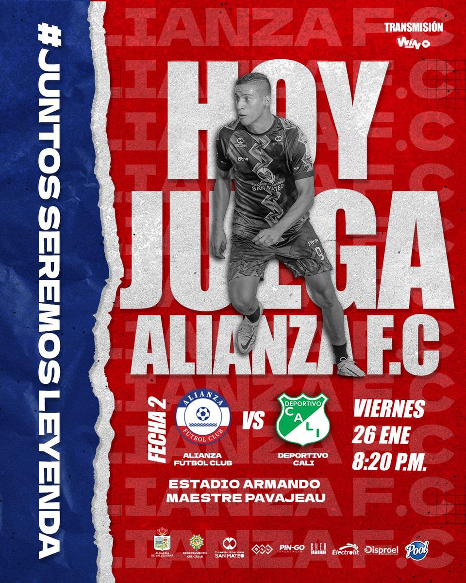 ¡Llegó el día, hoy juega Alianza FC!

Por primera vez en la historia, Valledupar se estrena en la máxima categoría del fútbol profesional con nuestro equipo. 

Los invitamos a adquirir su boleta por este link y alentemos a nuestros jugadores. 

fanki.co/en