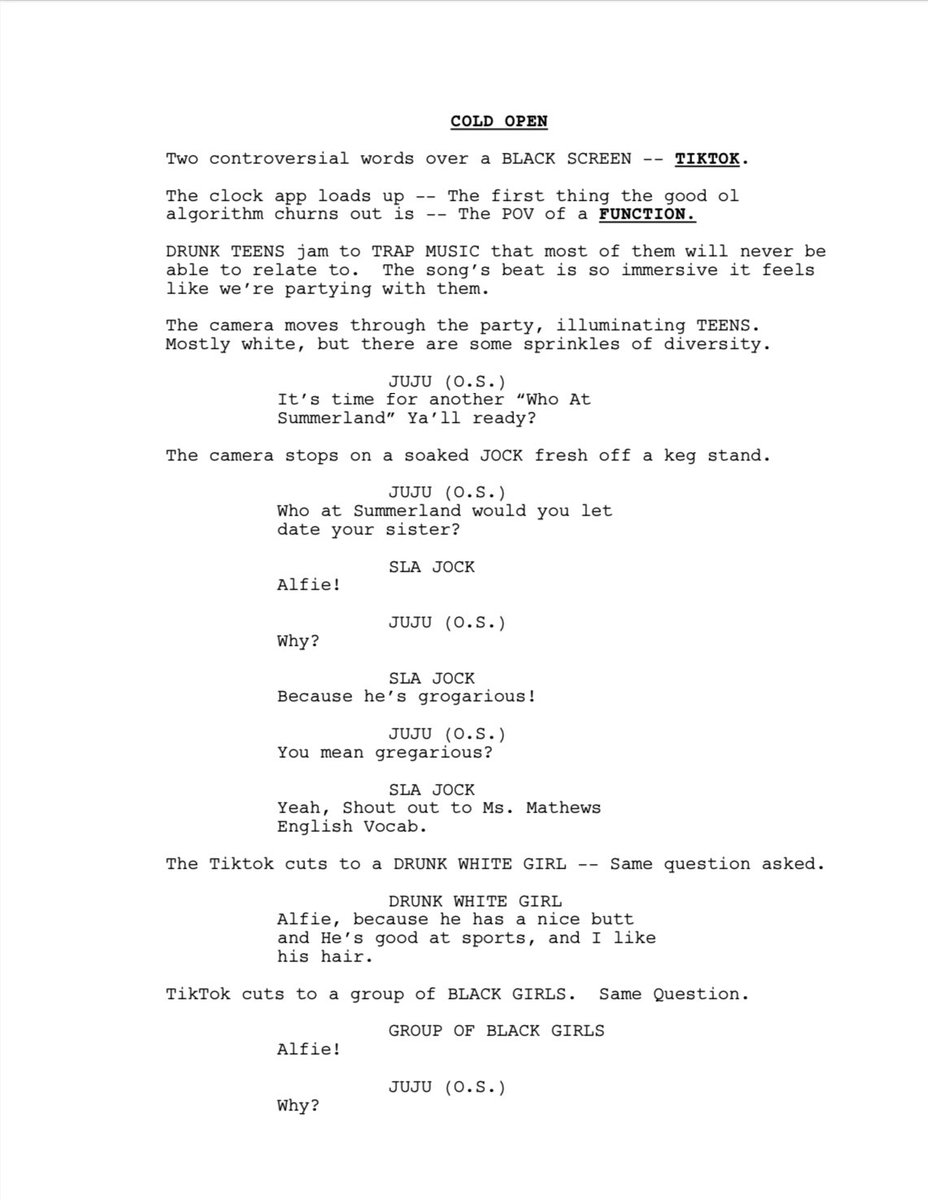 #FirstPageFriday A Psycho-Sexual coming of Age Dramedy about an 18 year old who joins the porn industry to pay for college.