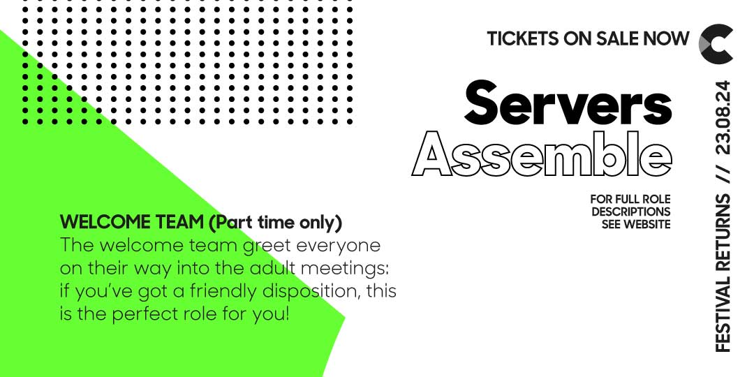 Serve on the Festival welcome team and enjoy a discounted ticket price. Find a full list of roles bit.ly/3vUnCPq #CF24 #CatalystFestival24