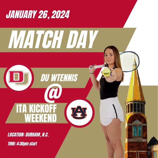@DU_WTennis take on Auburn in Durham for ITA Kickoff Weekend