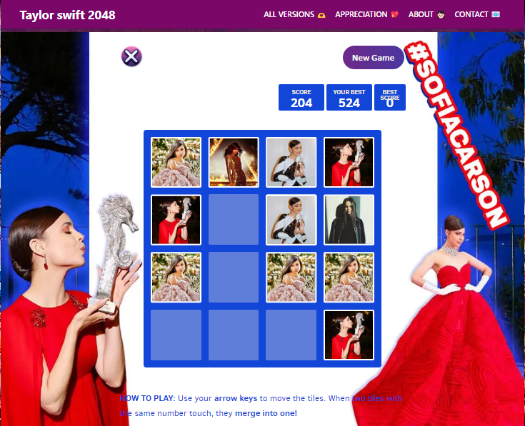 ts2048game's tweet photo. 👤 One fan wanted me to add Sofia Carson 2048 game, so I did it! 🎮 👑🎉

Play it and have fun! 😄💃🕹️

🔗Link to the game: https://t.co/lHJu4Xlmnx

@SofiaCarson #SofiaCarson #IHopeYouKnow https://t.co/et4ICBMbxt