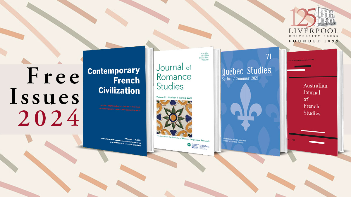 Head over to our Free Issues page to read free content from our #FrenchStudies journals that explore the literature, culture and society of France and the Francophone world: bit.ly/FREE-ISSUES-LUP @DMProvencher @siham_bouamer @CFCJournal @mgott150 @HayesJarrod1 @ILCS_SAS @ACQS1