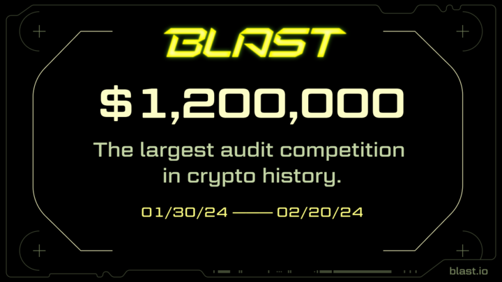 blast's tweet photo. GM Whitehats

We’re hosting a $1.2 million audit competition with @cantinaxyz — the largest ever security competition of its kind.

🗓️ January 30th, 3:00 PM EST (3 Weeks)
📍 https://t.co/wn6ecbC76C https://t.co/nfGvBkpzgX