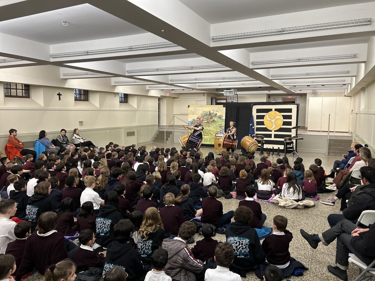 SFASchoolVan's tweet photo. Thank you tom the Uzume Taiko drummers for joining us yesterday for a fun, engaging and informative presentation about taiko drums and their history! https://t.co/7kmoTnra9r
