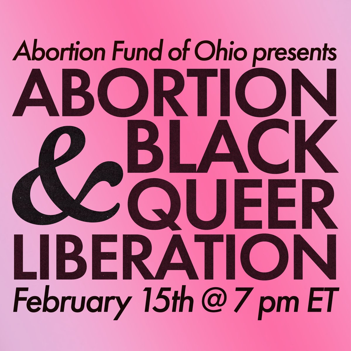 🏳️‍⚧️ Register for our workshop on Abortion &amp; Black Queer Liberation! 

We’ll talk about Black abortion history, Queer Reproductive Justice, the state of Ohio abortion access, and hear from Black Abortion Storytellers: abortionfundofohio.org/register
