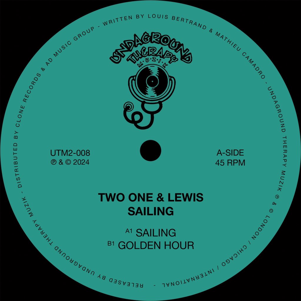 Out today! The first @UTMChicago release of 2024 from Two One & Lewis - Sailing / Golden Hour. Available from all the usual places. UTM 4 LIFE!!