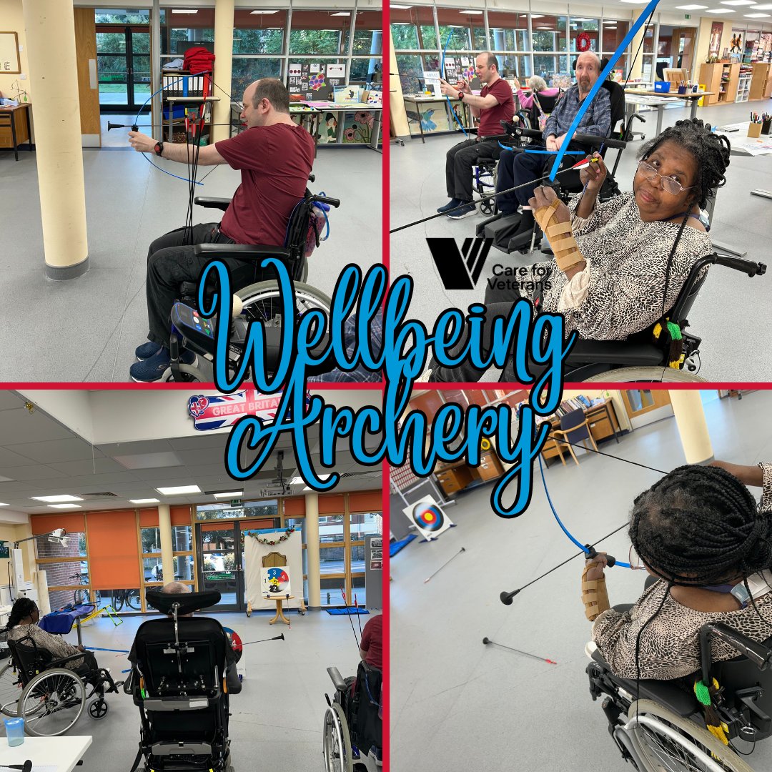 On January 18th, some of our residents had a fantastic time trying their hand at indoor archery. Thanks to Lisa, our rehabilitation assistant, everyone enjoyed a mix of coaching, competition, and laughter. #ArcheryDay #WellbeingHub #CareForVeterans #FunActivities #worthing