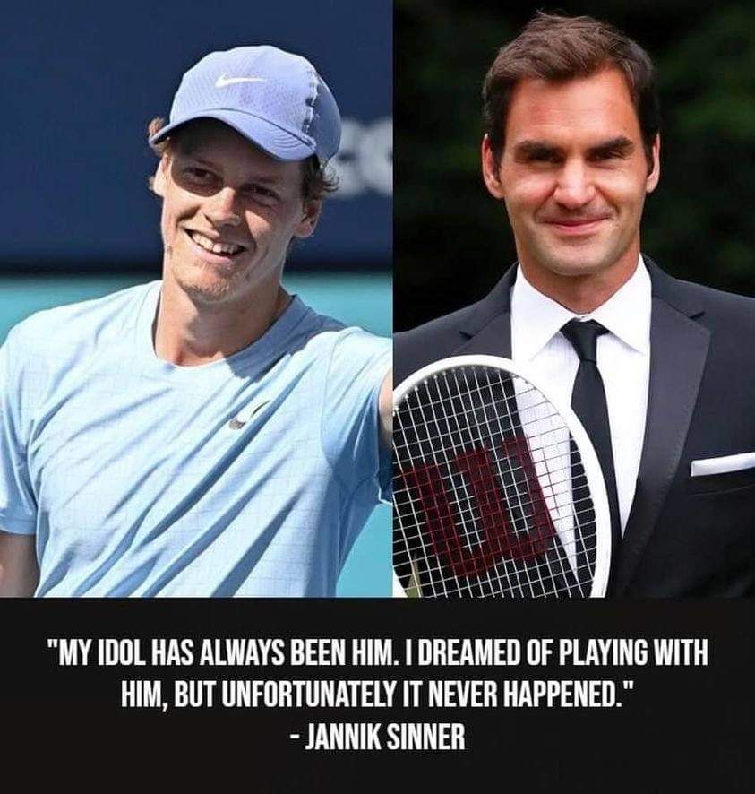 VeronicaHoungan's tweet image. Federer has always been his idol. 💓💓💓💋