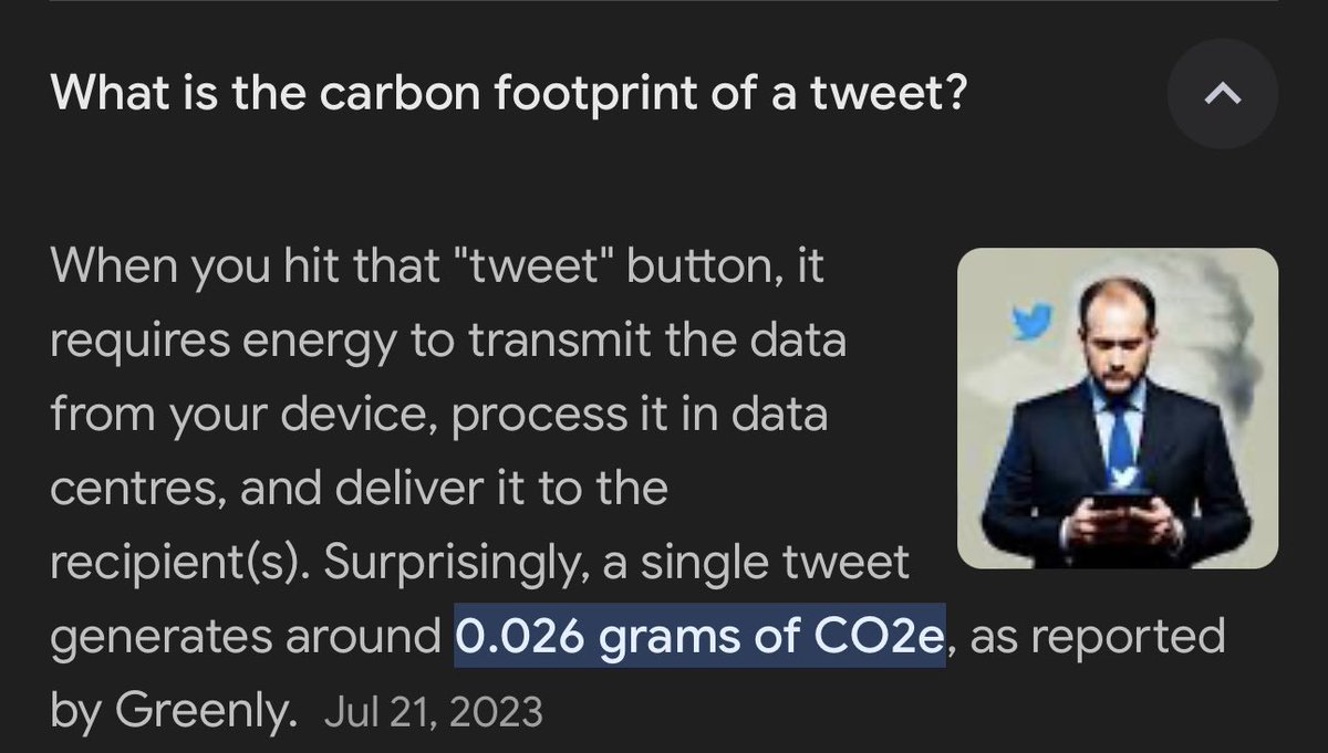heerrysoul's tweet photo. Adding one more real world comparison so that everyone has a better understanding of Objekts: one tweet is equivalent to about 15 Objekts in regards to their CO2 emissions https://t.co/TYwtUqIGRL