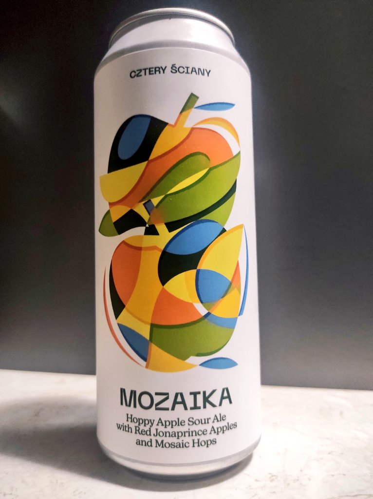 BojanowskiMarek's tweet image. #410
🍺 Mozaika 
🇵🇱 Cztery Ściany 
Hoppy Sour Ale
Alk. 5.3%
Ekst.wag. 14
4/5
#craftbeer #polishbeer #sourale #hoppy #Mosaic #apples #piwokraftowe #browar  #czteryściany #beerpics  #wroclaw