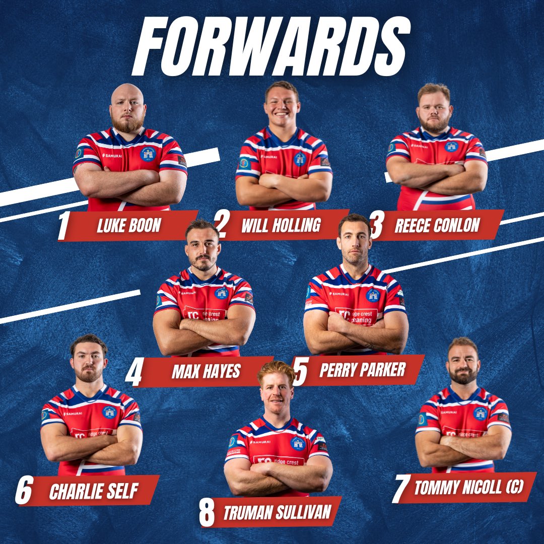 TJRFC's tweet photo. 🔴🔵 Here’s your 1st XV to play Bury St Edmunds away tomorrow
@bserufc
📍The Haberden, Bury St Edmunds
🕒3:00pm kick off
🏉 National 2 East
#tjrfc #tonbridgejuddians #nationalleaguerugby #rugby #tjsrugby https://t.co/MT77ENrqRj