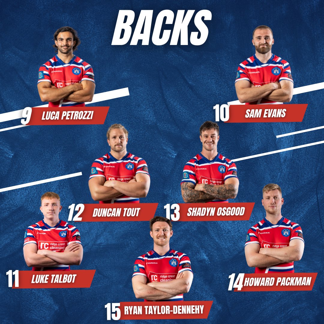 TJRFC's tweet photo. 🔴🔵 Here’s your 1st XV to play Bury St Edmunds away tomorrow
@bserufc
📍The Haberden, Bury St Edmunds
🕒3:00pm kick off
🏉 National 2 East
#tjrfc #tonbridgejuddians #nationalleaguerugby #rugby #tjsrugby https://t.co/MT77ENrqRj
