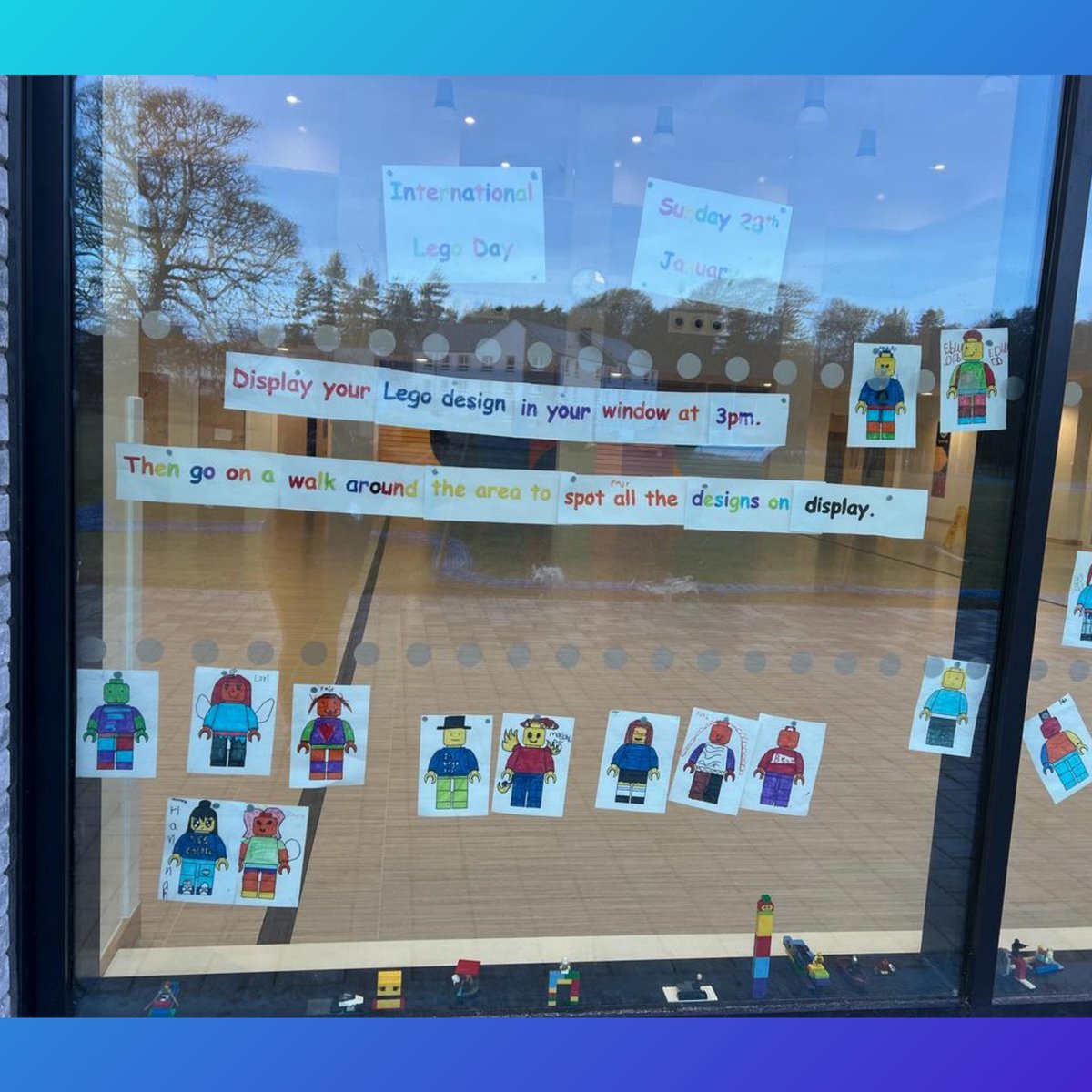 NessCastlePS's tweet photo. International Lego Day on Sunday. Encouring our families to create something out of lego and display it in their window on Sunday at 3pm, then go for a walk around the community to see them all! https://t.co/4vf6S1oCD6