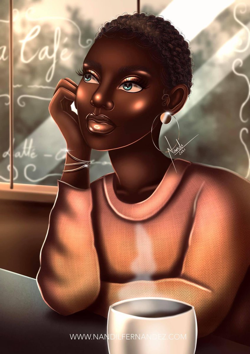 Good Morning Everyone🧡. #ArtistOnTwitter-❌ #BlackArtist 🖊️#BlackART 🤎 #BlackGirlsRock ☕️#BlackGirlMagic 🎨🖌️#BrownGirlArt 👧🏽 #BlackAmericanArt 🎭

Nandi L. Fernandez 👩🏼‍🎨 illustration Artist 🖌️