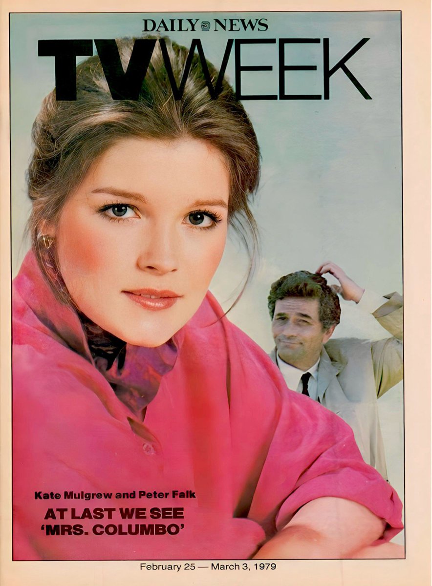 GlojoCuscuhing's tweet photo. Vintage Kate Mulgrew on front cover introducing her in the role as Mrs Columbo our future Captain Janeway.
#MrsColumbo #DailyNews 
#KateMulgrew #Vintage 
#TelevisionSeries #Startrek 
#CaptainKathrynJaneway https://t.co/F1nH1JOyVU