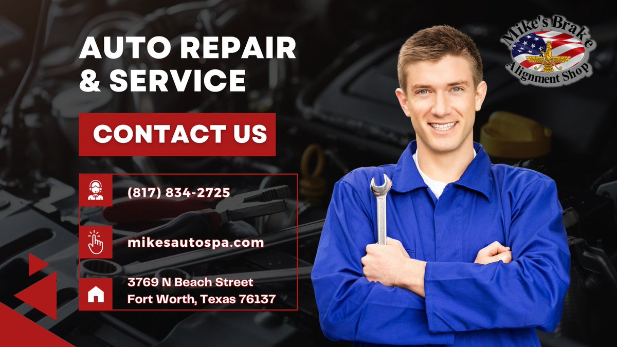 Bring your vehicle to Mike's Brake & Alignment Shop for an #autoservice today! #autoshop #autorepair #autoservice