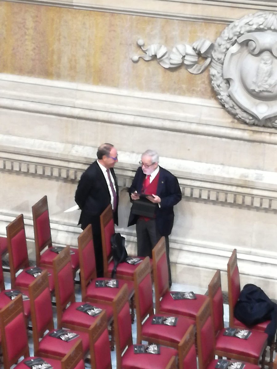 Il dirigente del TSAP, Dario Quintavalle, a colloquio con il prof. Giovanni Maria Flick in occasione dell’apertura dell’anno giudiziario in Cassazione