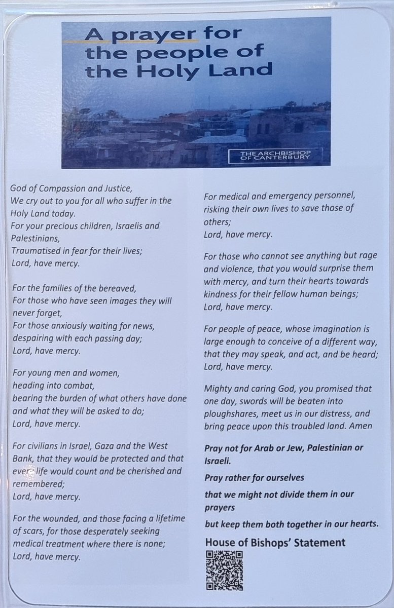 A powerful prayer exhibited in Exeter Cathedral.