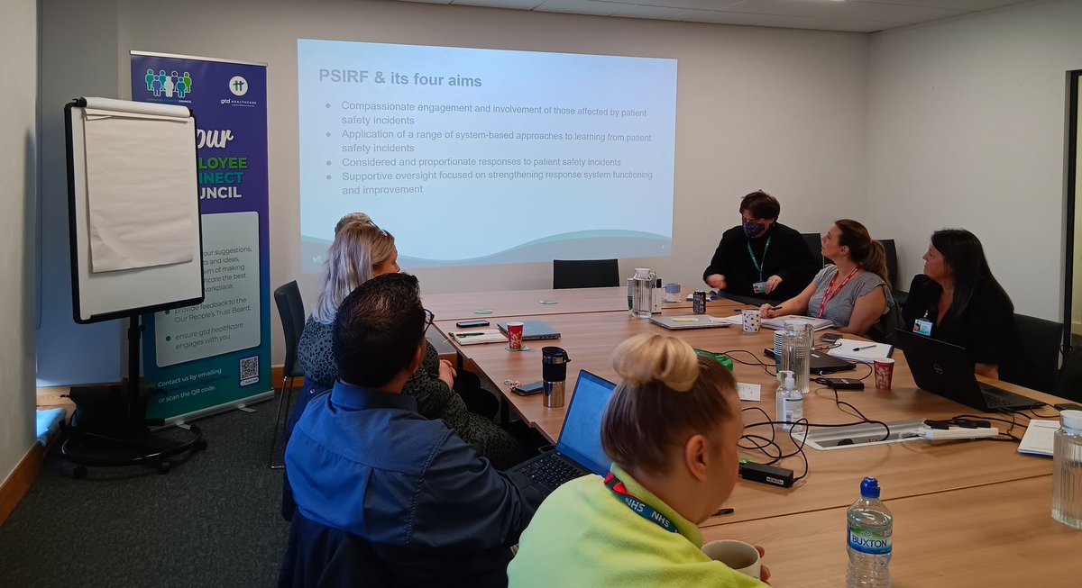 Lynne Barlow (@lynneba846674) on Twitter photo Training in HQ today on the Patient Safety Incident Response Framework (PSIRF); the new NHS's approach to responding to patient safety incidents. Increasing our focus on understanding how incidents happen and the factors which contribute to them.
<a href="/gtdhealthcare/">gtdhealthcare</a> Training in HQ today on the Patient Safety Incident Response Framework (PSIRF); the new NHS's approach to responding to patient safety incidents. Increasing our focus on understanding how incidents happen and the factors which contribute to them.
<a href="/gtdhealthcare/">gtdhealthcare</a>