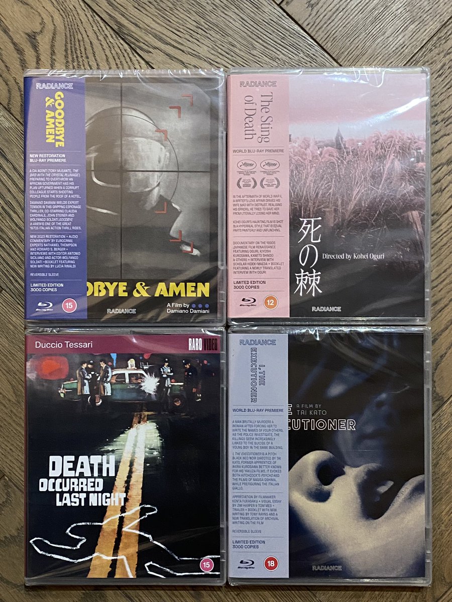 📣COMPETITION📣

Win this quartet of new releases out this Monday! 

To be in with a chance of winning just l:

✅re-post
✅like
✅respond with your favourite cult film

Beware of scams and check any responses carefully.

A winner will be chosen at random on Monday!