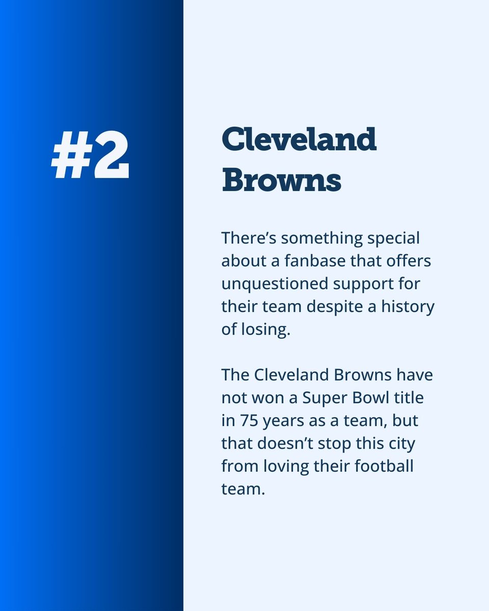 As February approaches, this is a perfect time to celebrate #sports and a love of the game. Introducing the first part of our #Love of the Game content series, Ranking the 4 most passionate football fans in the #NFL Playoffs Read the full post here: tmsnp.co/3SBZEkU