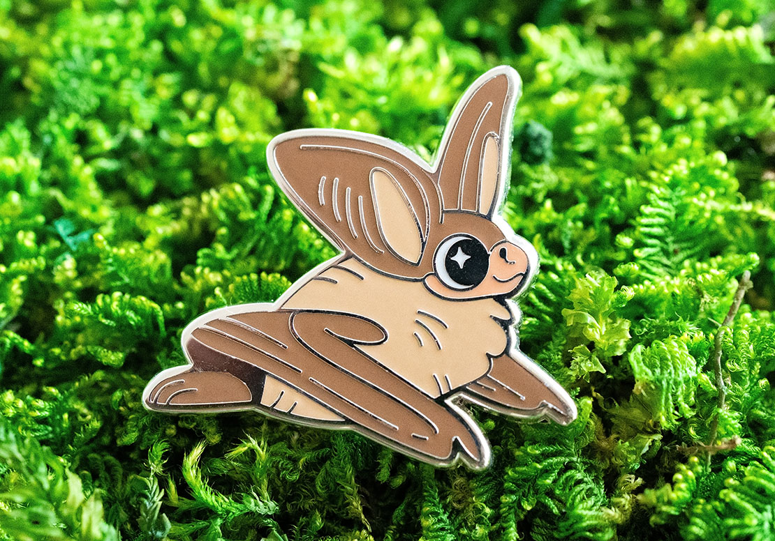Down to the last few long-eared bat pins! If you're collecting Wildlife in the City pins this is your last chance for this one 🦇💚