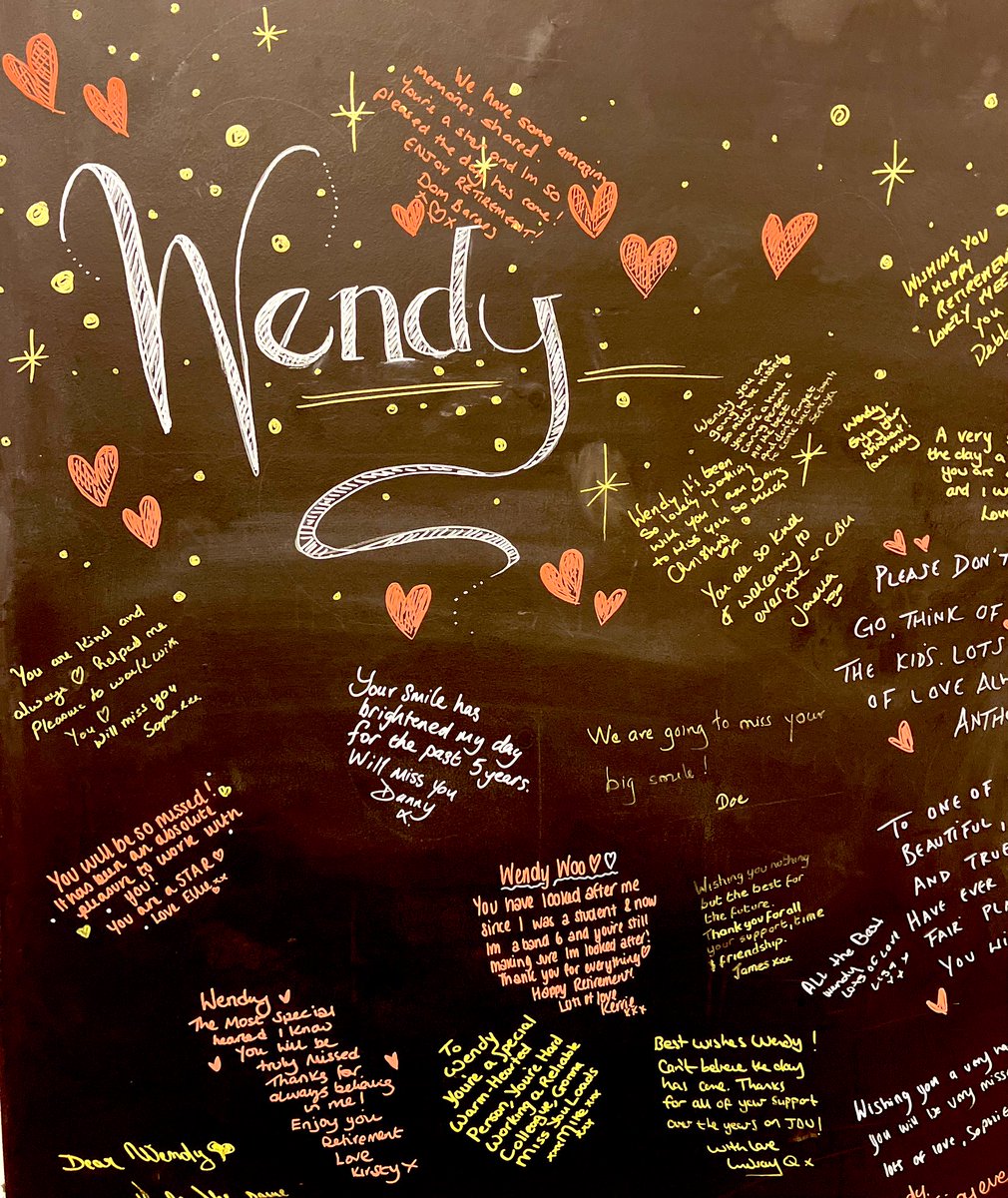 At CBU we said adieu 🥹…Happy retirement to our beautiful colleague Wendy today. Thank you Wendy for all your years of dedicated service, kindness and compassion 💕💕💕 @AndersonJanella @maryabberton @jdurkintc @hilts @GMMH_NHS @AdamC_NHS @stephenkaar @helenmurt @KatieHulmesRMN