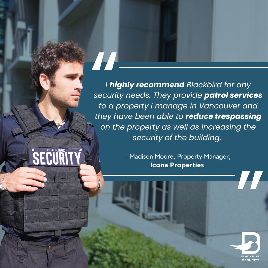 Guarding Your Space, Ensuring Your Peace 🏡 🛏️  

We're honored to present a testimony from Icona Properties, a valued partner, detailing their positive experience with Blackbird Security.

#BlackbirdSecurity #ResidentialSecurity #CommunitySecurity #Security #SecuritySolutions