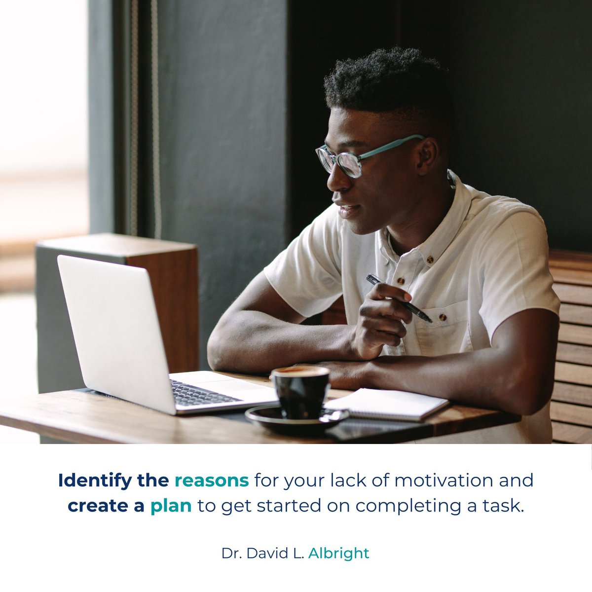 Remember that strategies vary in effectiveness from person to person and situation to situation. 
Learn to identify what approach works best for achieving your goals.

#DrDavidLAlbright #CommunityEngagement #WellBeing #MentalHealth #Motivation