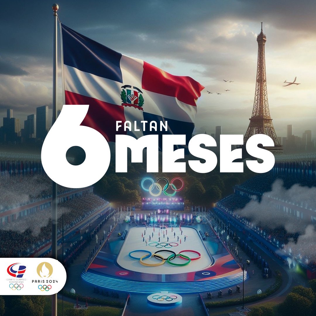 Comité Olímpico Dominicano (@colimdo) on Twitter photo 🇩🇴🔜🇫🇷 En solo 6️⃣ meses nuestra bandera ondeará en el Río Sena, durante la Ceremonia de Apertura de los <a href="/juegosolimpicos/">Los Juegos Olímpicos</a> @paris2024 🇩🇴.
#colimdo #colimdoenparis2024 #paris2024 #juegosolimpicos 🇩🇴🔜🇫🇷 En solo 6️⃣ meses nuestra bandera ondeará en el Río Sena, durante la Ceremonia de Apertura de los <a href="/juegosolimpicos/">Los Juegos Olímpicos</a> @paris2024 🇩🇴.
#colimdo #colimdoenparis2024 #paris2024 #juegosolimpicos