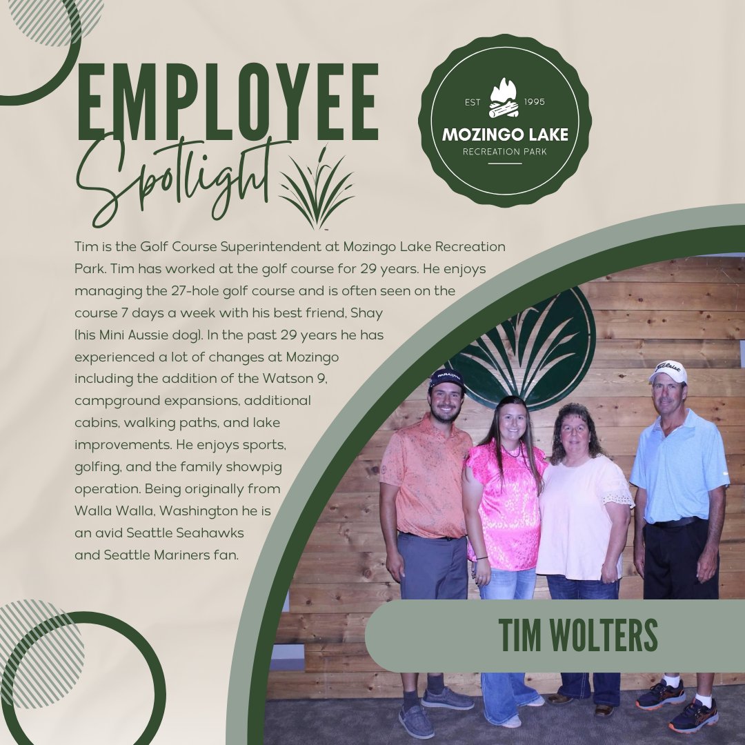 It's tee time for recognition! Join us in celebrating Tim Wolters!⛳✨