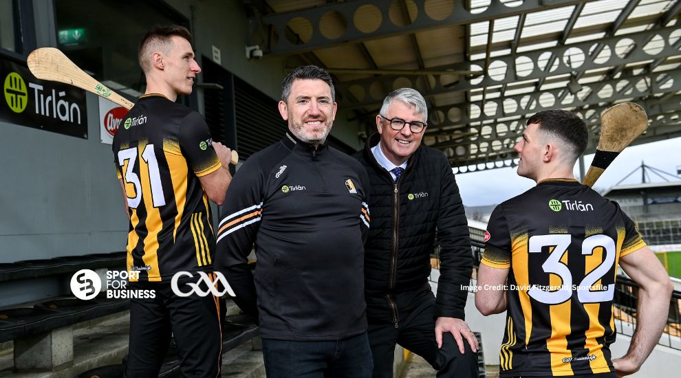 A first look at how the new @KilkennyCLG shirt looks with @Avonmoretaste joined by parent company @tirlan_ sportforbusiness.com/tirlan-added-t…