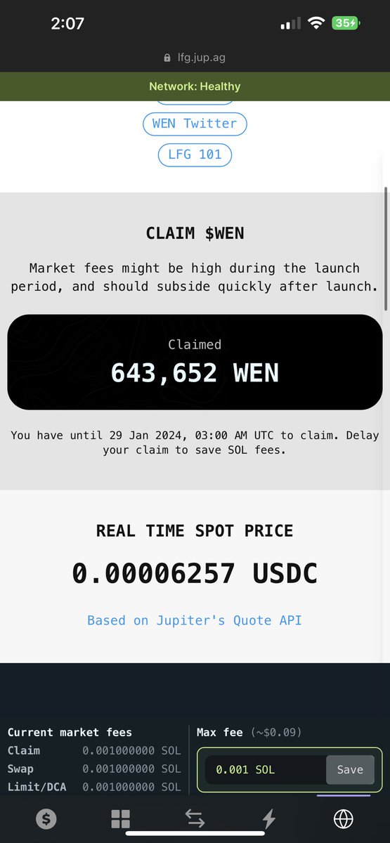 Claimed my $WEN ❤️‍🔥