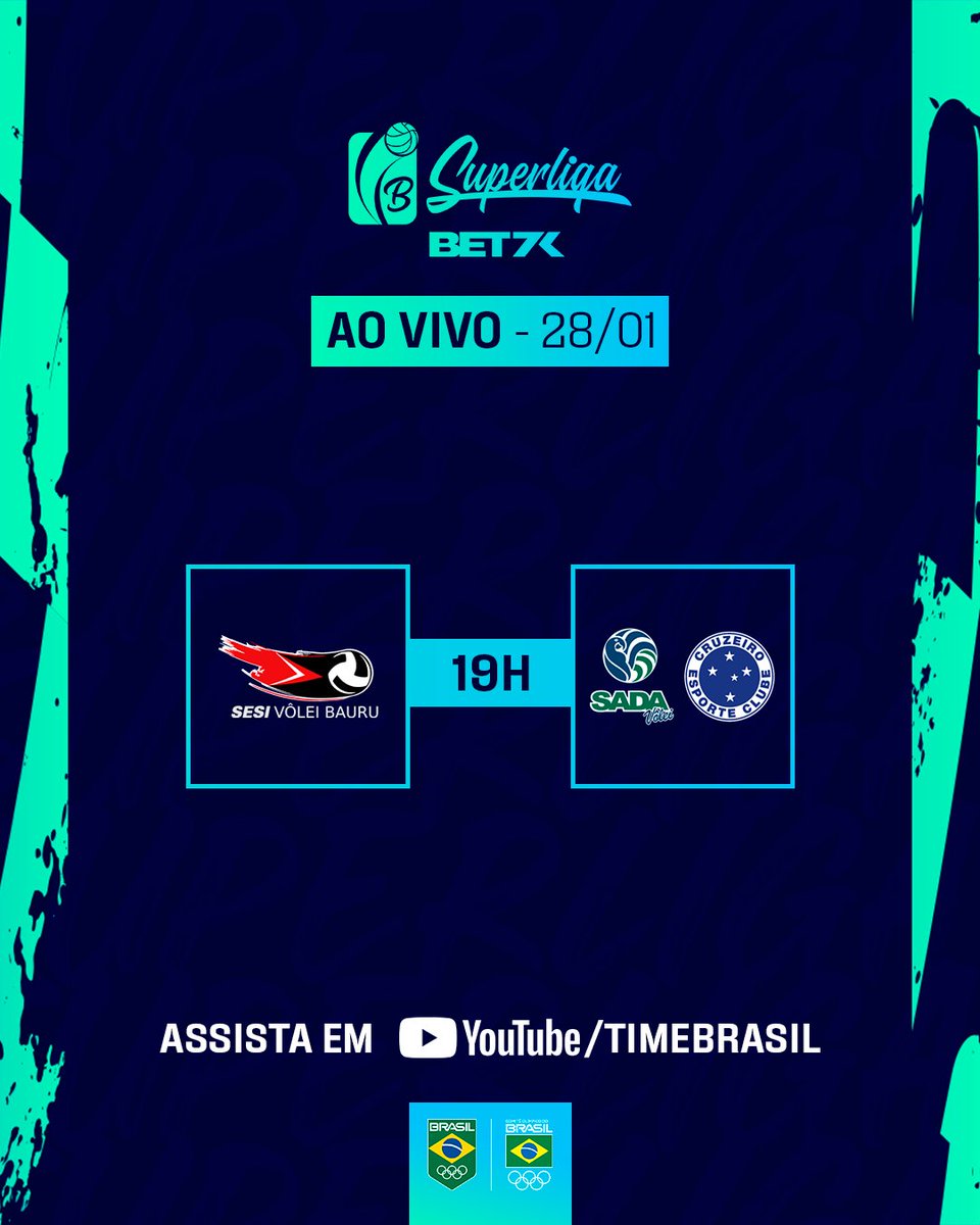 Fim de semana com muito vôlei AO VIVO e de graça! 🏐

Isso mesmo, vôleifã! Avisa geral que tem Superliga B Bet7k AO VIVO no YouTube do Time Brasil!

Inscreva-se no nosso canal, compartilhe com os amigos e vamos juntos que só tem jogão pela frente!

▶ YouTube.com/TimeBrasil
📺