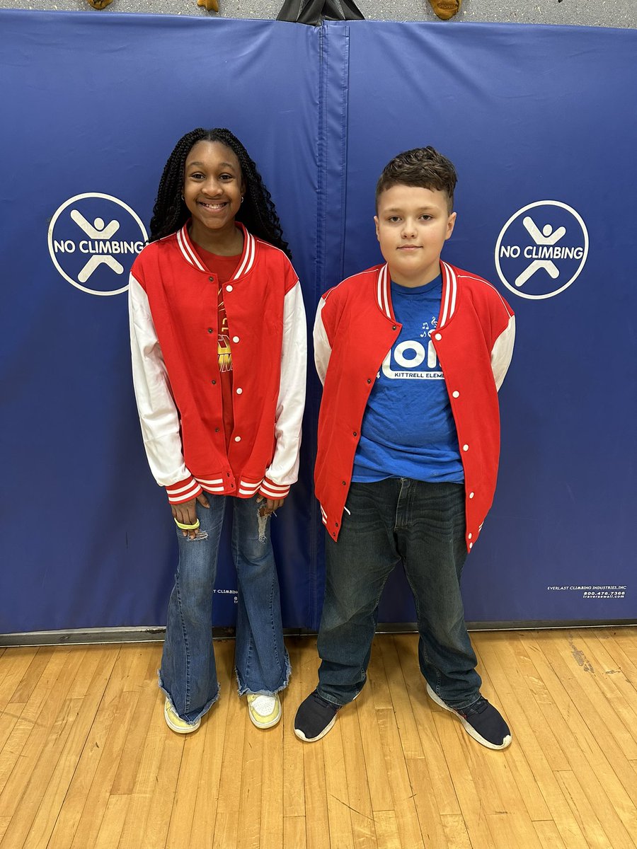 KittrellSchool's tweet photo. Our 4th and 5th grade House leaders received their special House leader jackets today! They look so stylish and full of House pride. 💛💜💚❤️Great job House leaders! https://t.co/7ZYqyxjC2v