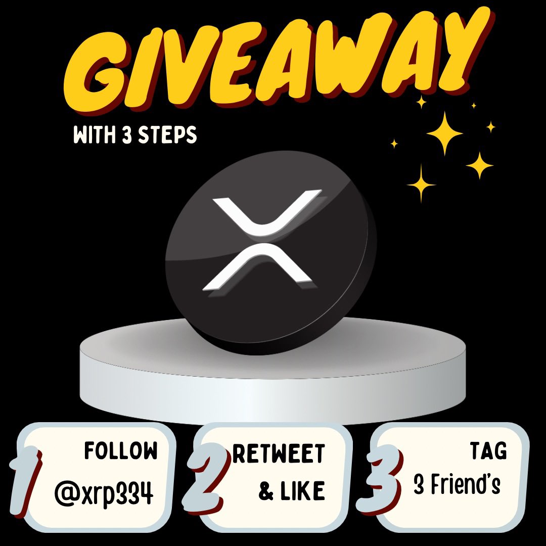 XRPNEWS GIVEAWAY 💥

100 $XRP for one lucky follower 

✔️Like &amp; Repost
✔️Follow <a href="/xrp334/">xrpnews.crypto® ⚡️🐺</a>
✔️comment xrp price prediction 24
✔️Tag 3 friends 

72h ⏳