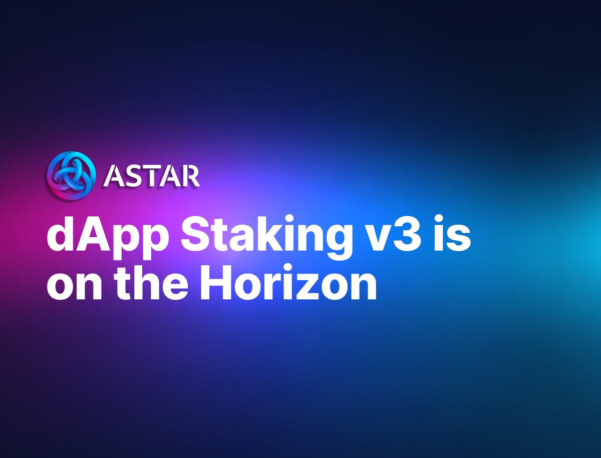 AstarNetwork's tweet photo. 🚀 Important news! Astar is preparing to roll out dApp Staking v3 soon, initially on Shiden followed by its release on Astar.

❗Heads up to all stakers and dApp teams — make sure you claim all of your outstanding rewards in the upcoming week. This is an important step that will ensure a smooth migration process.

Stay tuned for the announcements, articles, and documentation that will help you learn everything about dApp Staking v3 and gear up for the migration! 🔥