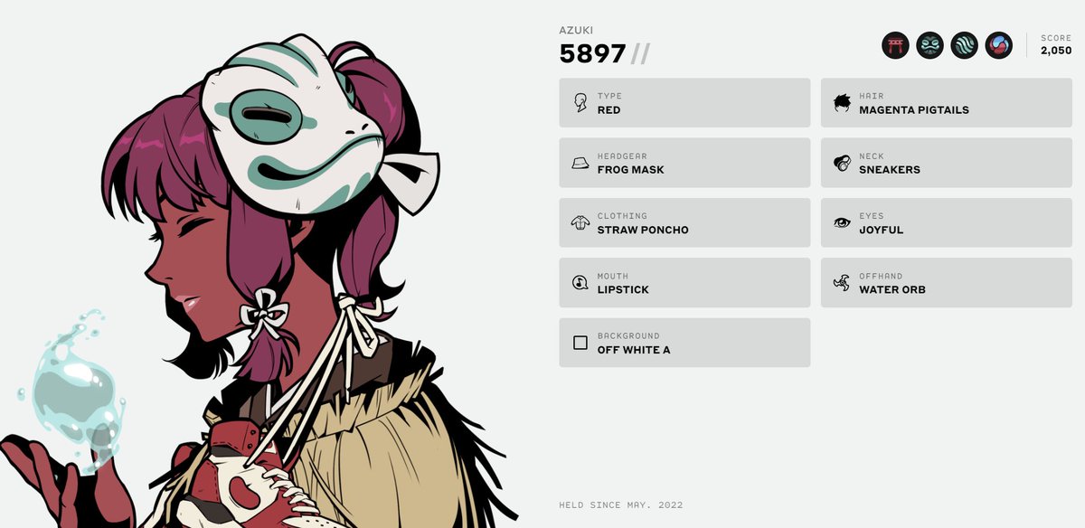 Few quick CS updates just shipped!
- Leaderboard for The Order: azuki.com/leaderboard
- Scores now live in Gallery &amp; Collector Profile