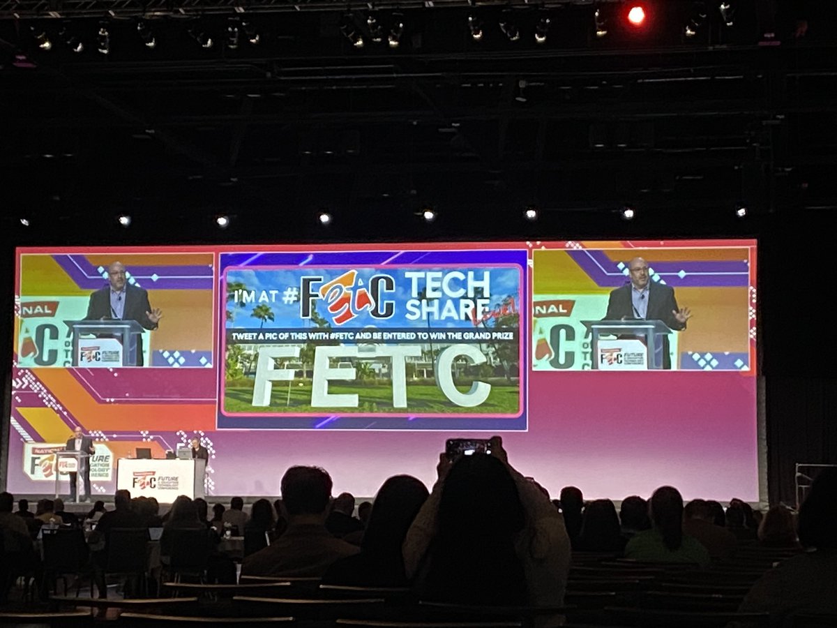 Can’t wait to hear about new tech tools, last session!! #FETC
