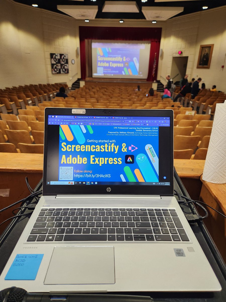 Melissa Kincaid (@queenmel99) on Twitter photo Getting prepared to present two of my faves 😁. #CPSLTT
#AdobeEduCreative <a href="/Screencastify/">Screencastify 🎬</a> <a href="/AdobeExpress/">Adobe Express</a> <a href="/AdobeForEdu/">Adobe For Education</a> Getting prepared to present two of my faves 😁. #CPSLTT
#AdobeEduCreative <a href="/Screencastify/">Screencastify 🎬</a> <a href="/AdobeExpress/">Adobe Express</a> <a href="/AdobeForEdu/">Adobe For Education</a>