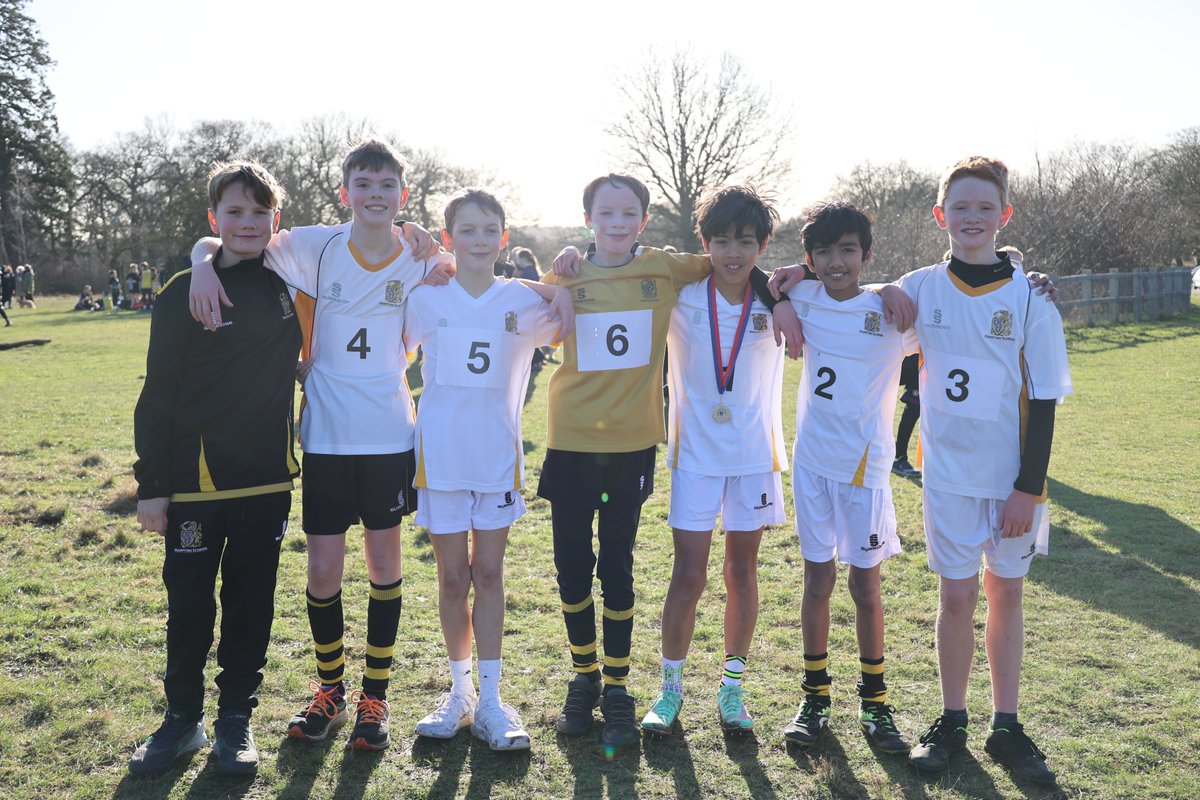 HamptonSchool's tweet photo. Well done to all Hampton runners who competed in the Richmond Schools' Cross Country Championships. A win for First Year Rafi and Fourth Year Marcus in their respective categories, and third place for Sixth Former Theo - great performance by all! 🥇🥇🥉🏃‍♂️ https://t.co/ahcomWalvL