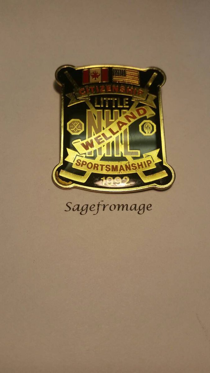 arlissbryant's tweet image. Little NHL Welland citizenship sportsmanship 1992 pin tuppu.net/66763a5d  #PinBackButton