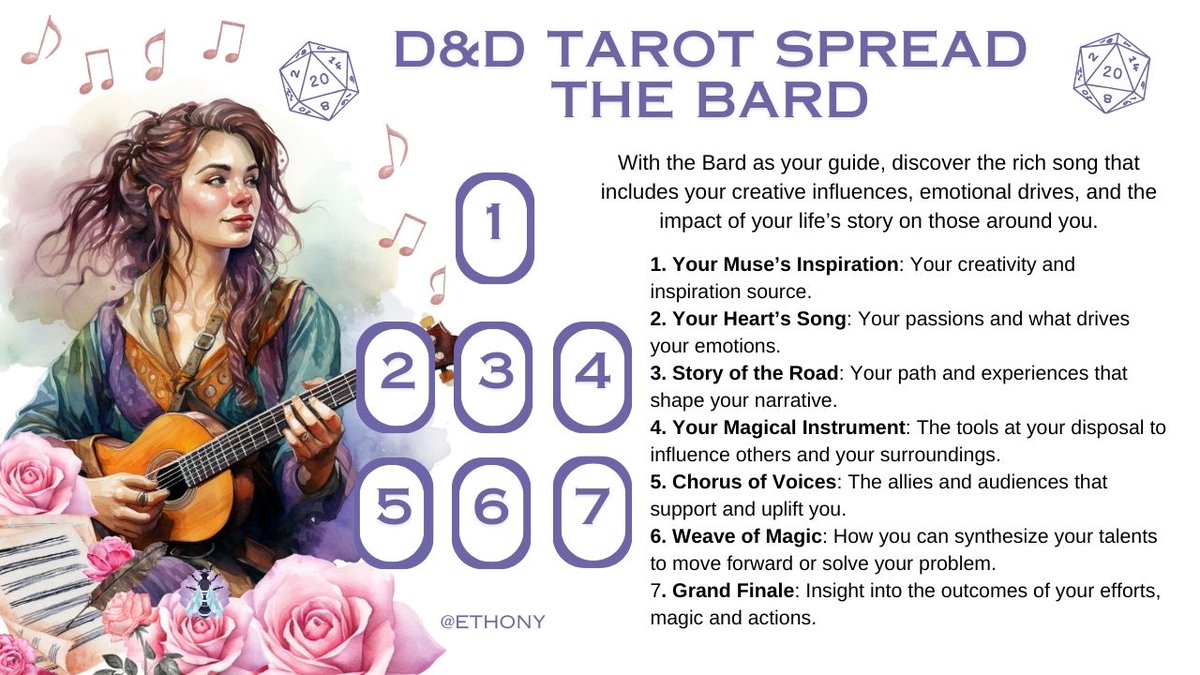 Dungeons and Dragons Tarot Spread – The Bard dlvr.it/T1wRcN